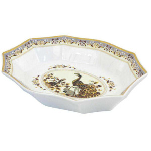 Porcelāna šķīvis brūnā krāsa