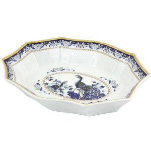 Porcelāna šķīvis zilā krāsa